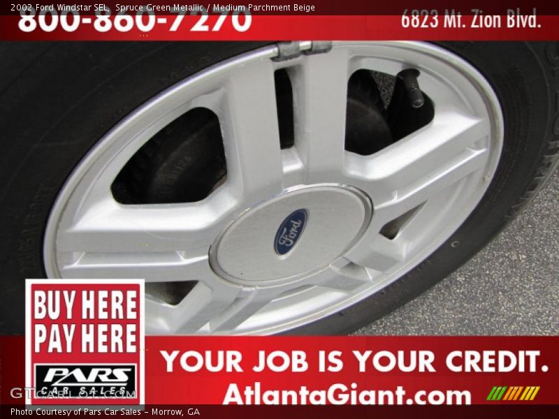 Spruce Green Metallic / Medium Parchment Beige 2002 Ford Windstar SEL