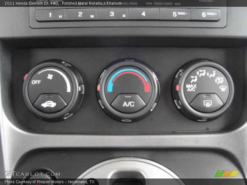 Controls of 2011 Element EX 4WD