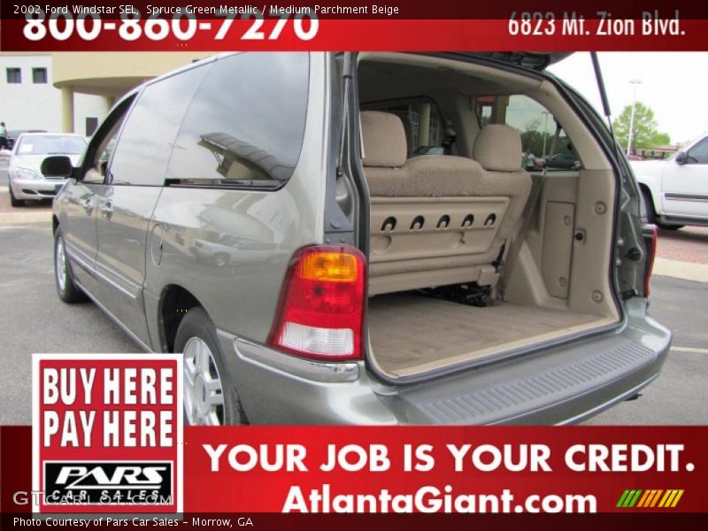 Spruce Green Metallic / Medium Parchment Beige 2002 Ford Windstar SEL