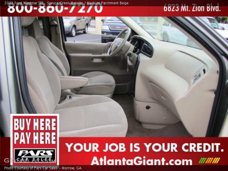 Spruce Green Metallic / Medium Parchment Beige 2002 Ford Windstar SEL