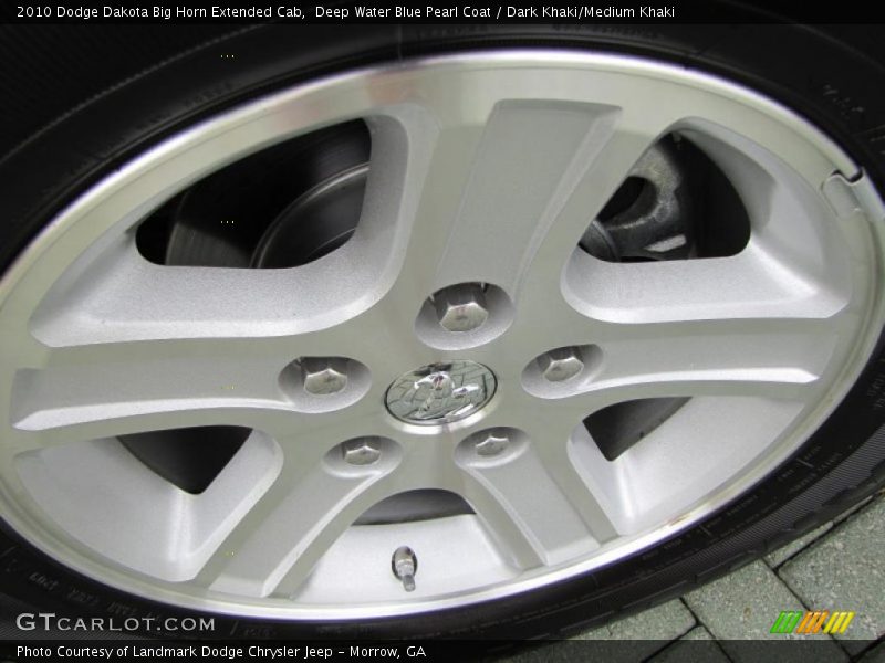 Deep Water Blue Pearl Coat / Dark Khaki/Medium Khaki 2010 Dodge Dakota Big Horn Extended Cab