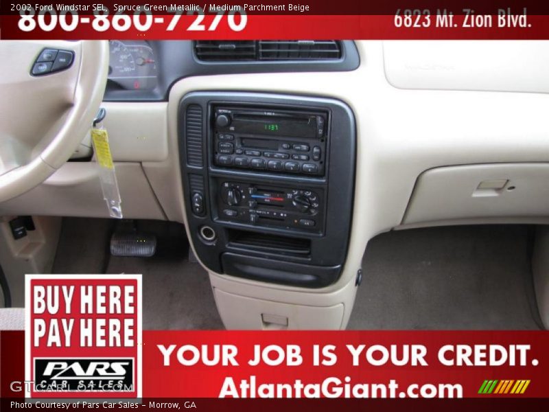 Spruce Green Metallic / Medium Parchment Beige 2002 Ford Windstar SEL
