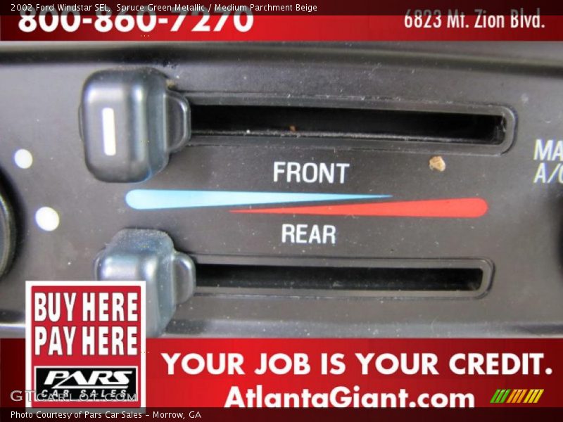 Spruce Green Metallic / Medium Parchment Beige 2002 Ford Windstar SEL
