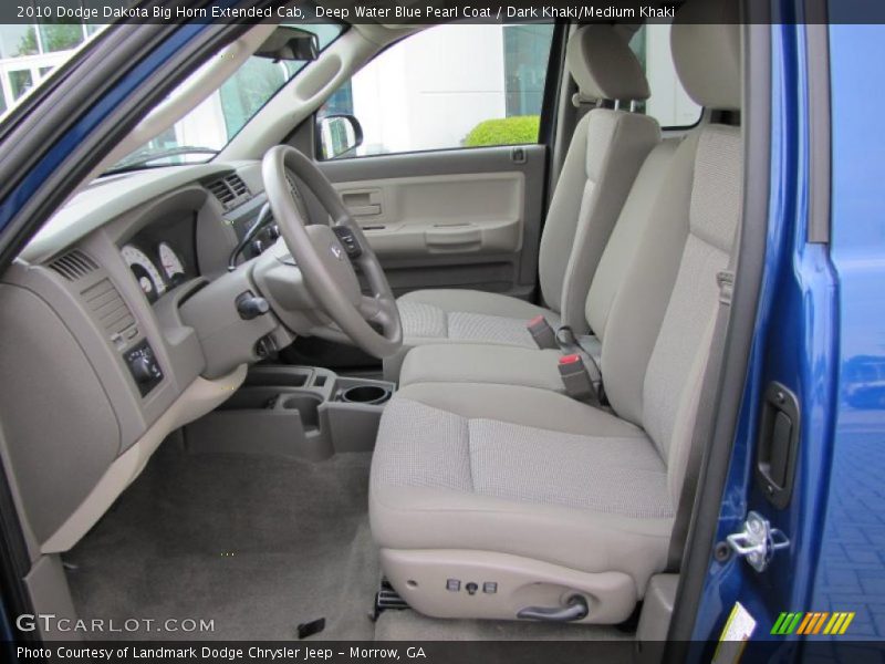  2010 Dakota Big Horn Extended Cab Dark Khaki/Medium Khaki Interior