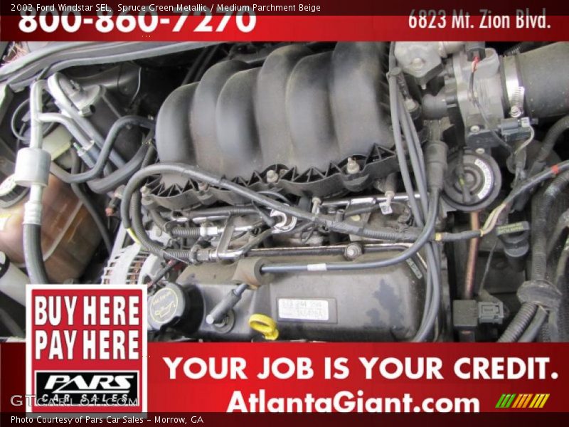 Spruce Green Metallic / Medium Parchment Beige 2002 Ford Windstar SEL
