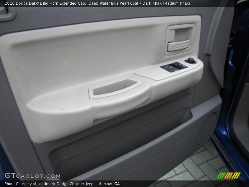 Deep Water Blue Pearl Coat / Dark Khaki/Medium Khaki 2010 Dodge Dakota Big Horn Extended Cab