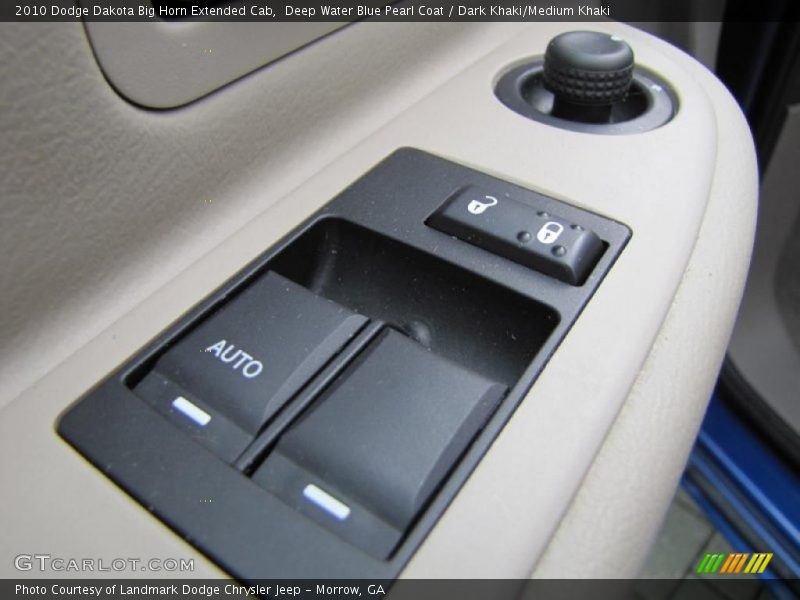 Deep Water Blue Pearl Coat / Dark Khaki/Medium Khaki 2010 Dodge Dakota Big Horn Extended Cab