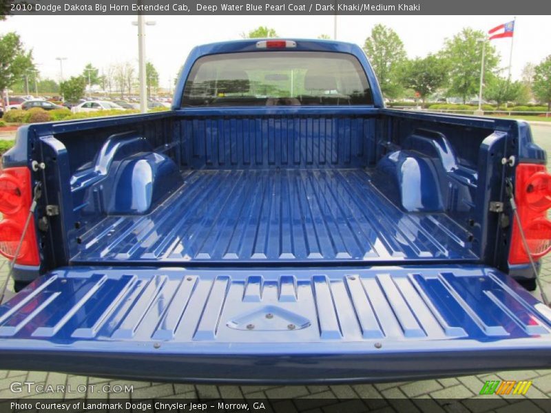 Deep Water Blue Pearl Coat / Dark Khaki/Medium Khaki 2010 Dodge Dakota Big Horn Extended Cab