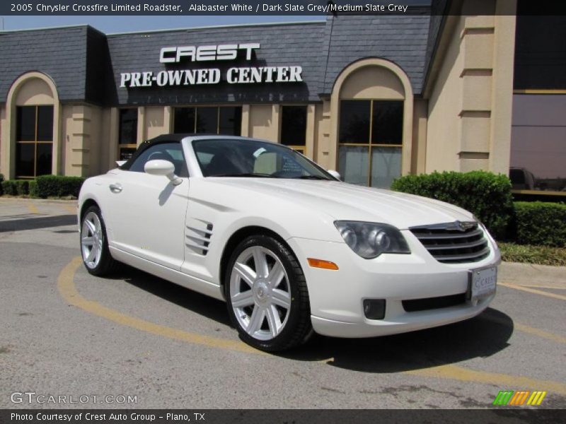 Alabaster White / Dark Slate Grey/Medium Slate Grey 2005 Chrysler Crossfire Limited Roadster