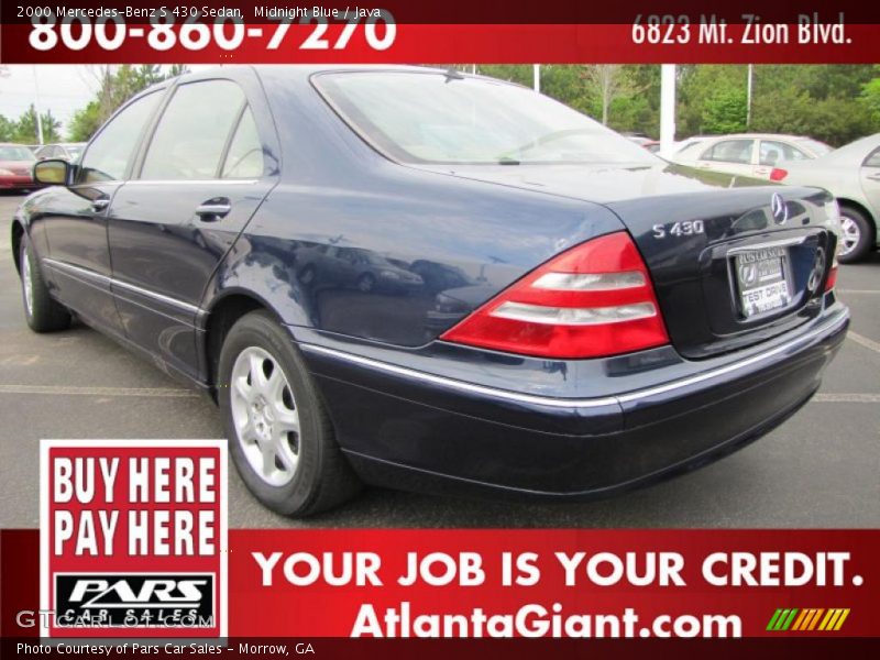 Midnight Blue / Java 2000 Mercedes-Benz S 430 Sedan