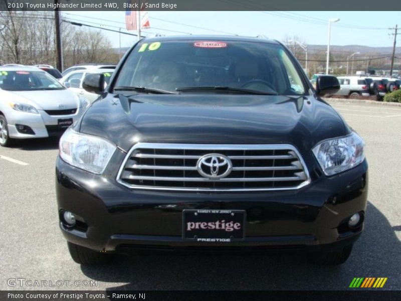 Black / Sand Beige 2010 Toyota Highlander Limited 4WD