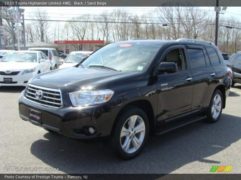 Black / Sand Beige 2010 Toyota Highlander Limited 4WD