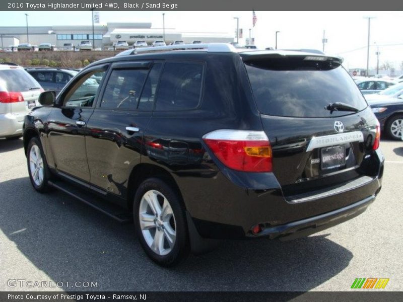 Black / Sand Beige 2010 Toyota Highlander Limited 4WD
