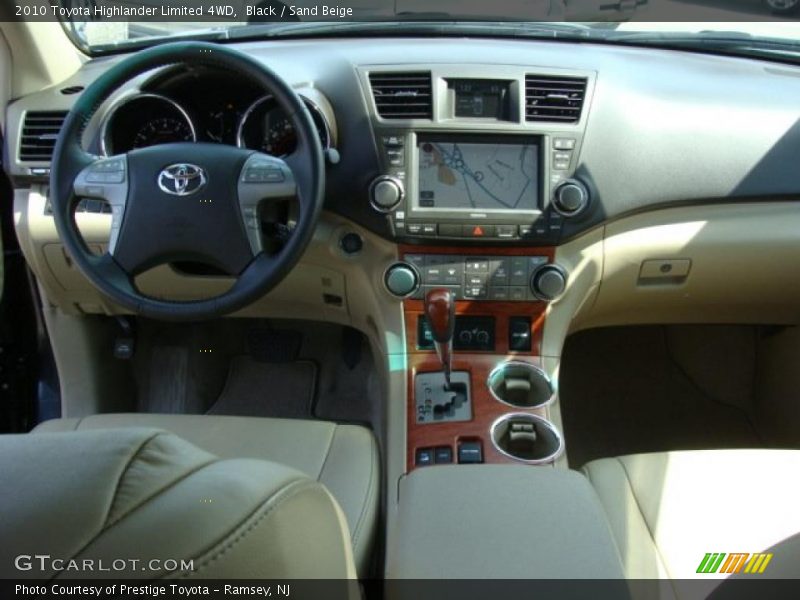 Black / Sand Beige 2010 Toyota Highlander Limited 4WD