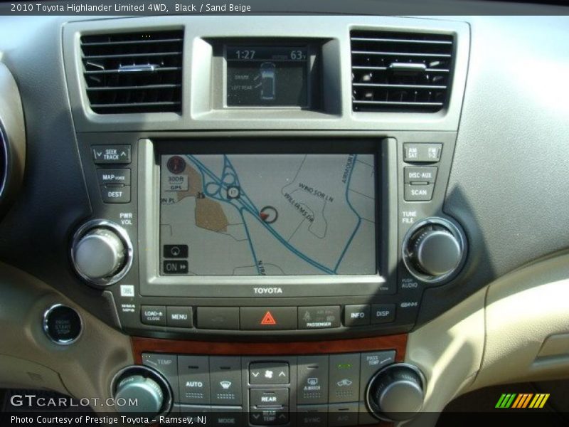 Navigation of 2010 Highlander Limited 4WD