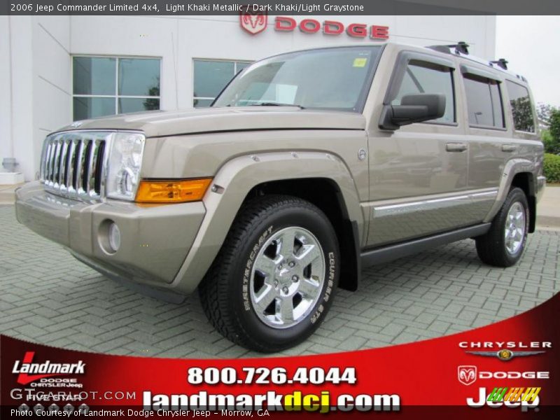 Light Khaki Metallic / Dark Khaki/Light Graystone 2006 Jeep Commander Limited 4x4