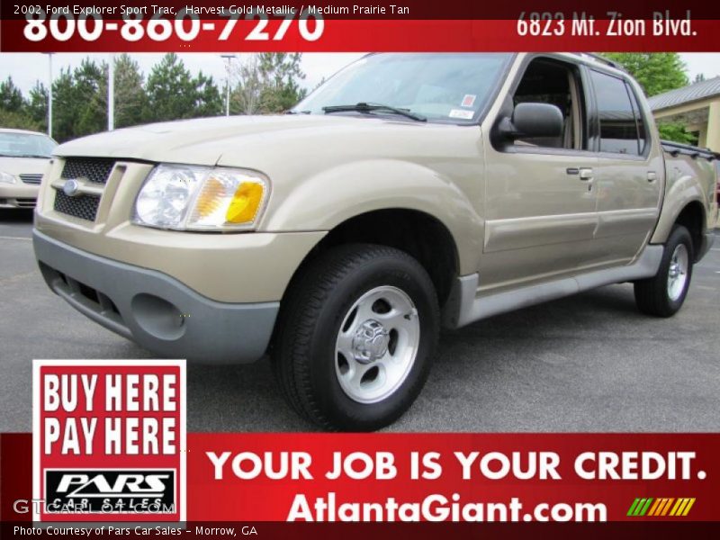 Harvest Gold Metallic / Medium Prairie Tan 2002 Ford Explorer Sport Trac