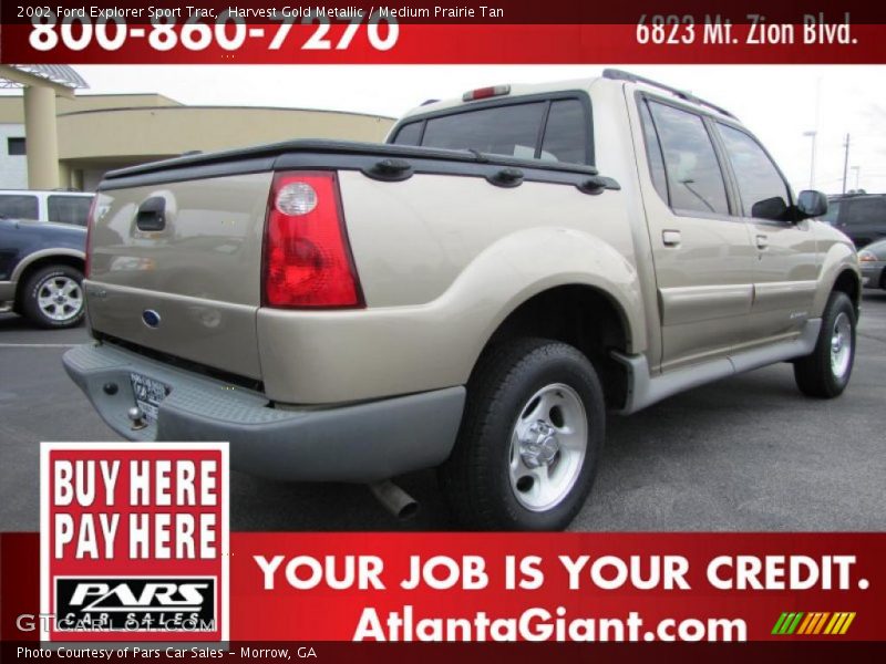 Harvest Gold Metallic / Medium Prairie Tan 2002 Ford Explorer Sport Trac
