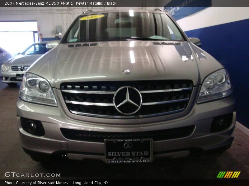 Pewter Metallic / Black 2007 Mercedes-Benz ML 350 4Matic