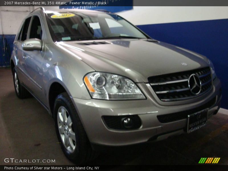 Pewter Metallic / Black 2007 Mercedes-Benz ML 350 4Matic