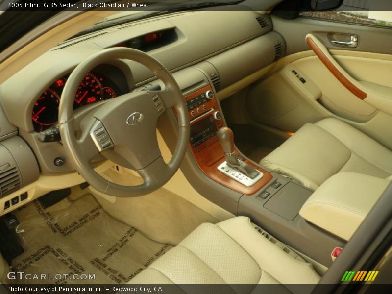Black Obsidian / Wheat 2005 Infiniti G 35 Sedan