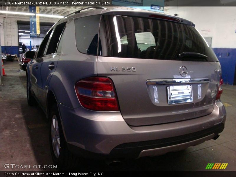 Pewter Metallic / Black 2007 Mercedes-Benz ML 350 4Matic