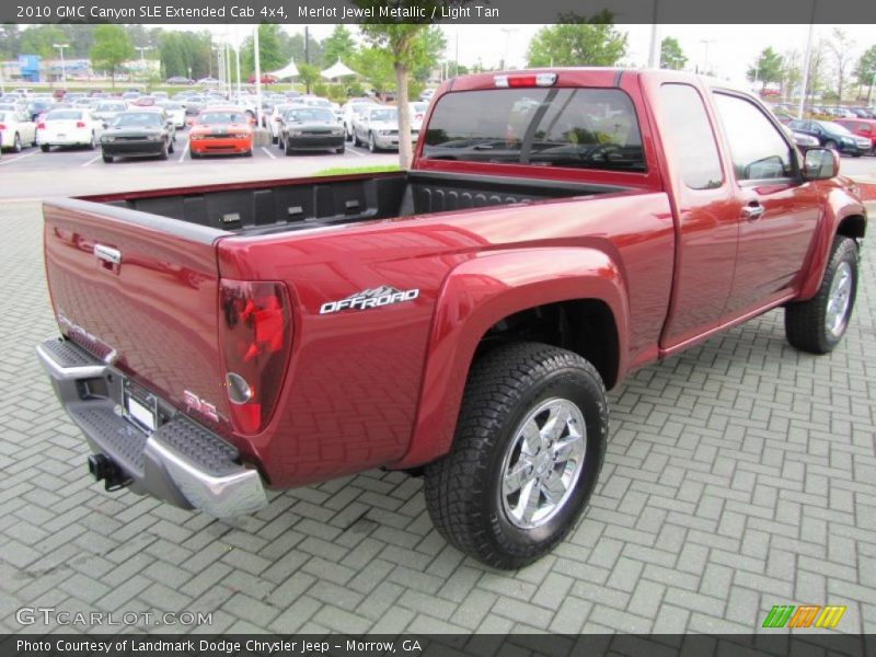 Merlot Jewel Metallic / Light Tan 2010 GMC Canyon SLE Extended Cab 4x4