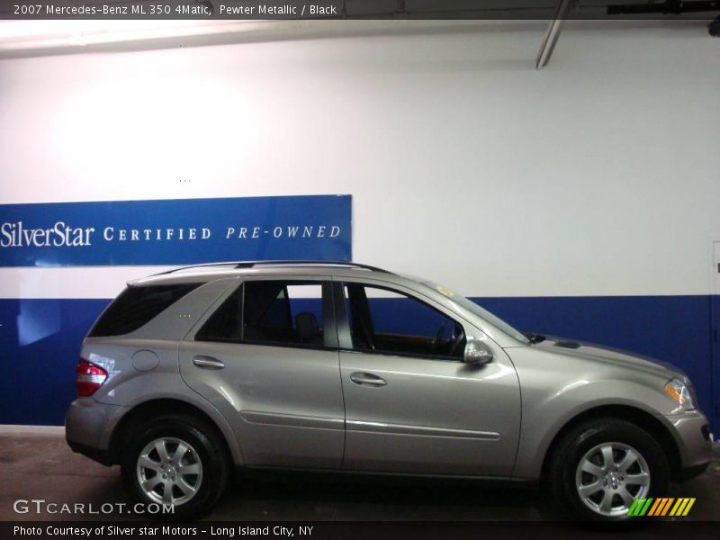 Pewter Metallic / Black 2007 Mercedes-Benz ML 350 4Matic