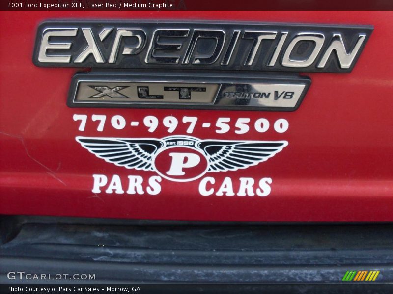 Laser Red / Medium Graphite 2001 Ford Expedition XLT