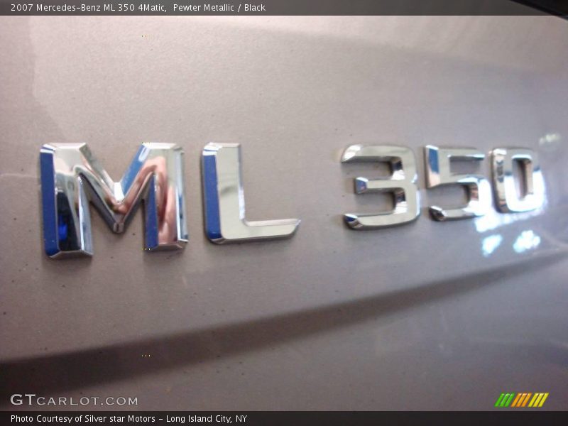 Pewter Metallic / Black 2007 Mercedes-Benz ML 350 4Matic