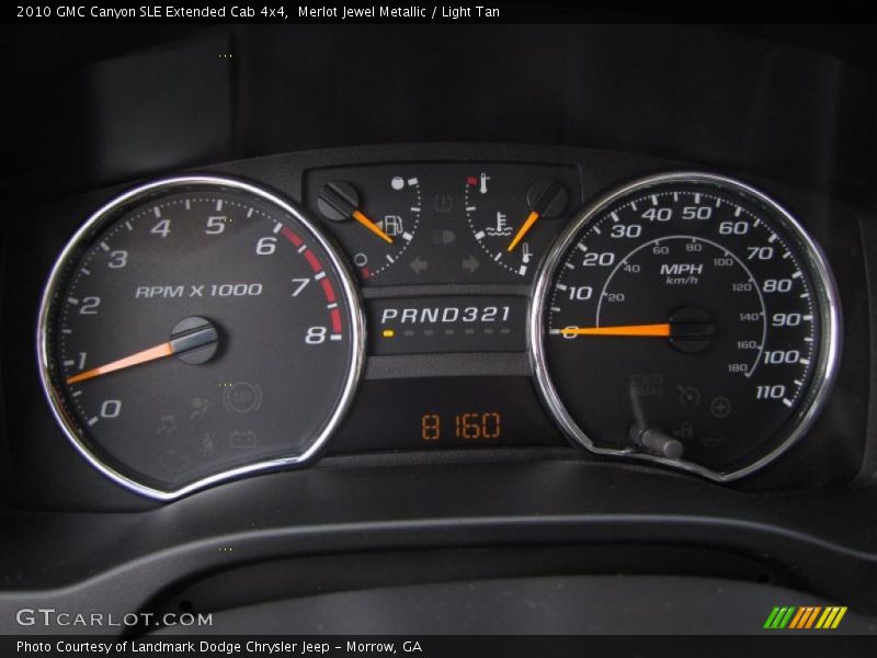  2010 Canyon SLE Extended Cab 4x4 SLE Extended Cab 4x4 Gauges