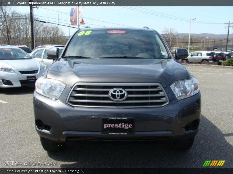 Magnetic Gray Metallic / Ash Gray 2008 Toyota Highlander 4WD