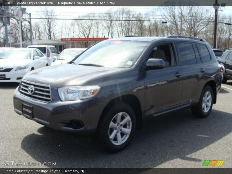 Magnetic Gray Metallic / Ash Gray 2008 Toyota Highlander 4WD