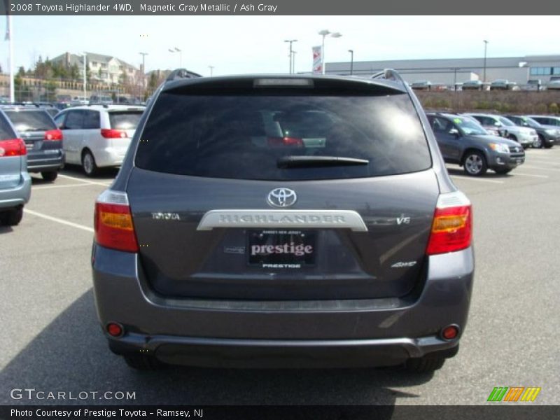 Magnetic Gray Metallic / Ash Gray 2008 Toyota Highlander 4WD