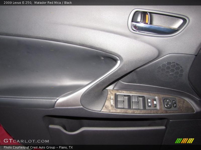 Matador Red Mica / Black 2009 Lexus IS 250