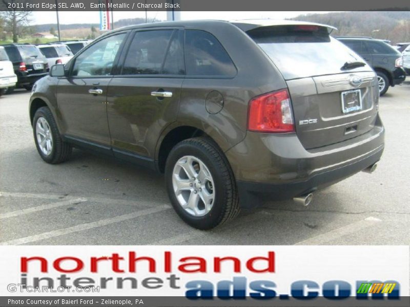 Earth Metallic / Charcoal Black 2011 Ford Edge SEL AWD
