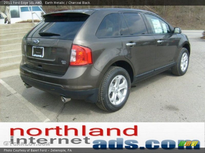 Earth Metallic / Charcoal Black 2011 Ford Edge SEL AWD