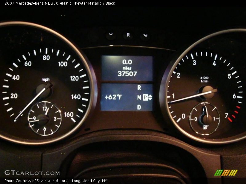 Pewter Metallic / Black 2007 Mercedes-Benz ML 350 4Matic