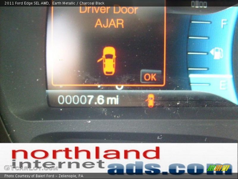 Earth Metallic / Charcoal Black 2011 Ford Edge SEL AWD