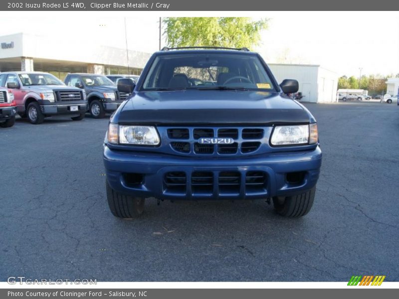 Clipper Blue Metallic / Gray 2002 Isuzu Rodeo LS 4WD