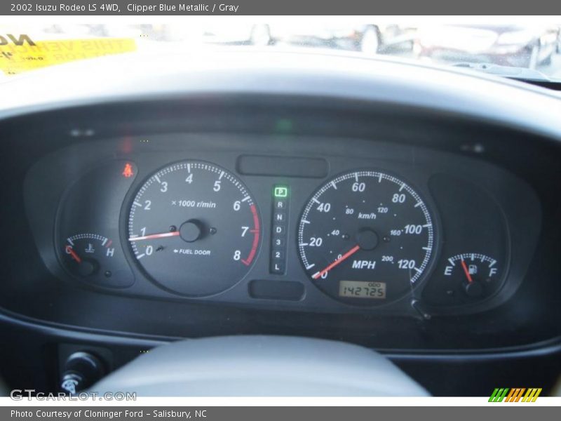  2002 Rodeo LS 4WD LS 4WD Gauges