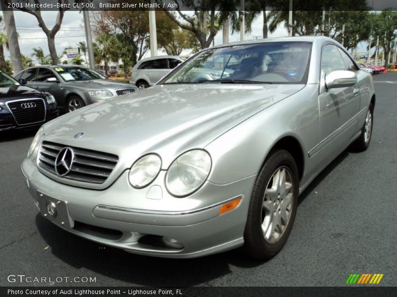 Brilliant Silver Metallic / Ash 2001 Mercedes-Benz CL 500