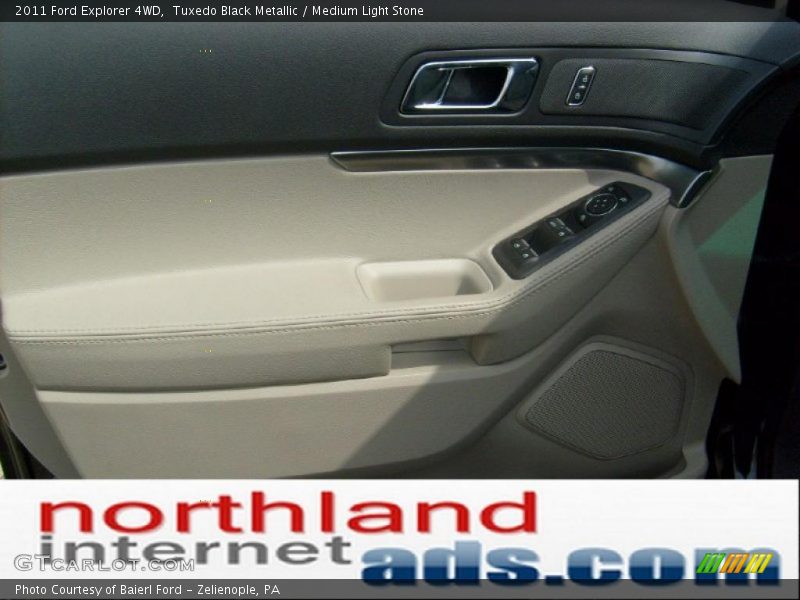 Tuxedo Black Metallic / Medium Light Stone 2011 Ford Explorer 4WD