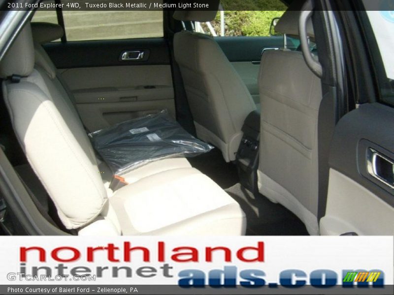Tuxedo Black Metallic / Medium Light Stone 2011 Ford Explorer 4WD