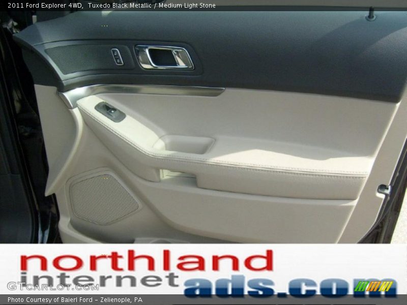 Tuxedo Black Metallic / Medium Light Stone 2011 Ford Explorer 4WD