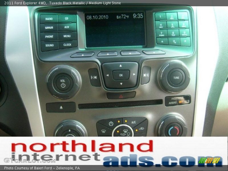 Tuxedo Black Metallic / Medium Light Stone 2011 Ford Explorer 4WD