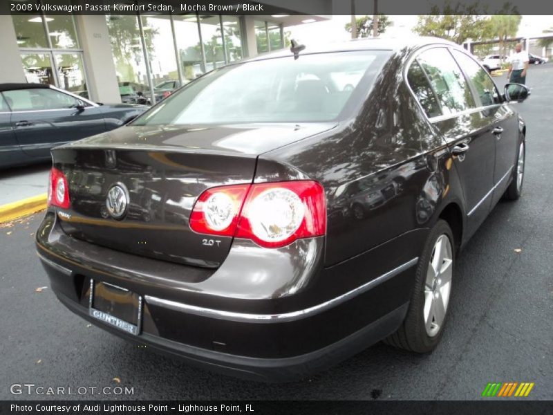 Mocha Brown / Black 2008 Volkswagen Passat Komfort Sedan