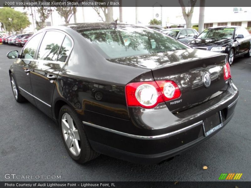 Mocha Brown / Black 2008 Volkswagen Passat Komfort Sedan