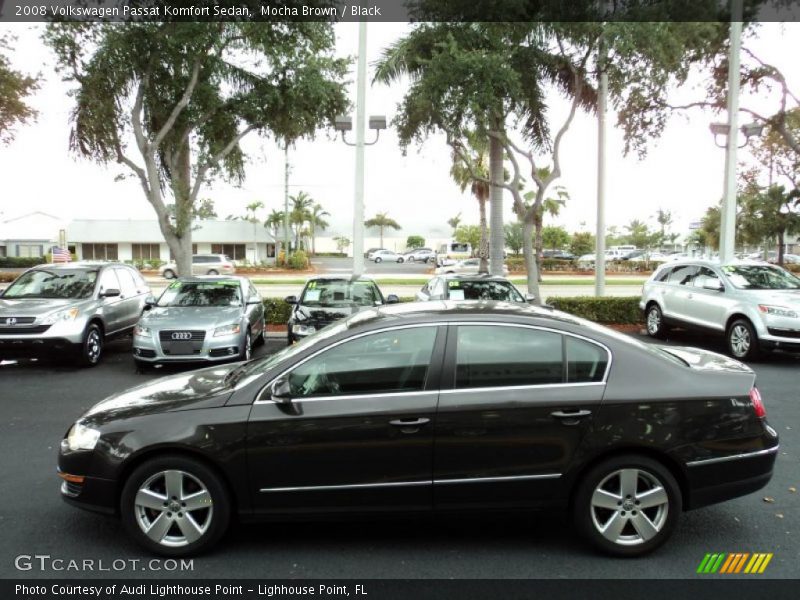 Mocha Brown / Black 2008 Volkswagen Passat Komfort Sedan