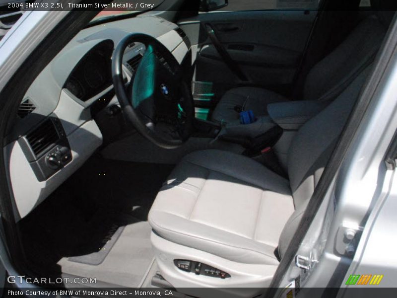 Titanium Silver Metallic / Grey 2004 BMW X3 2.5i